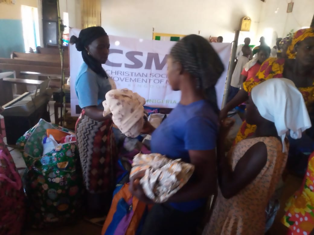 Relief Distribution of Clothes to IDPs: St. Thomas Catholic Church, Mallagum, Southern Kaduna